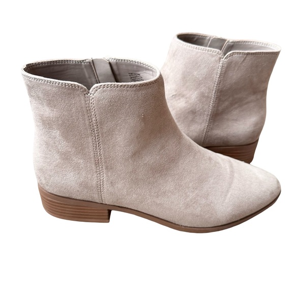 J. Crew Shoes - J. Crew Beige Suede Ankle Booties
